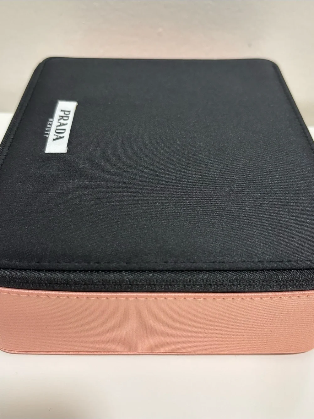 Prada Beauty Black & Pink Travel Pouch
